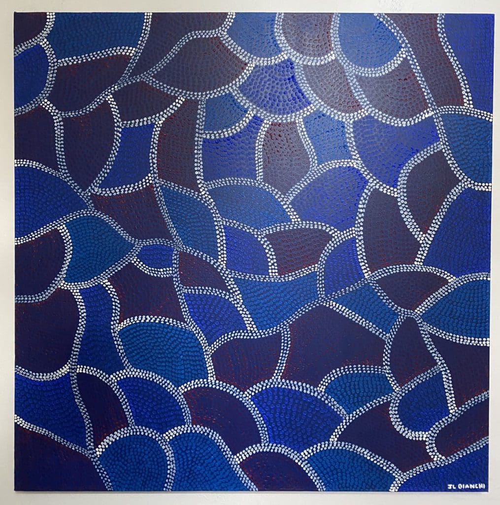 In My Heart 02. Acrylic on canvas. 90X90cm