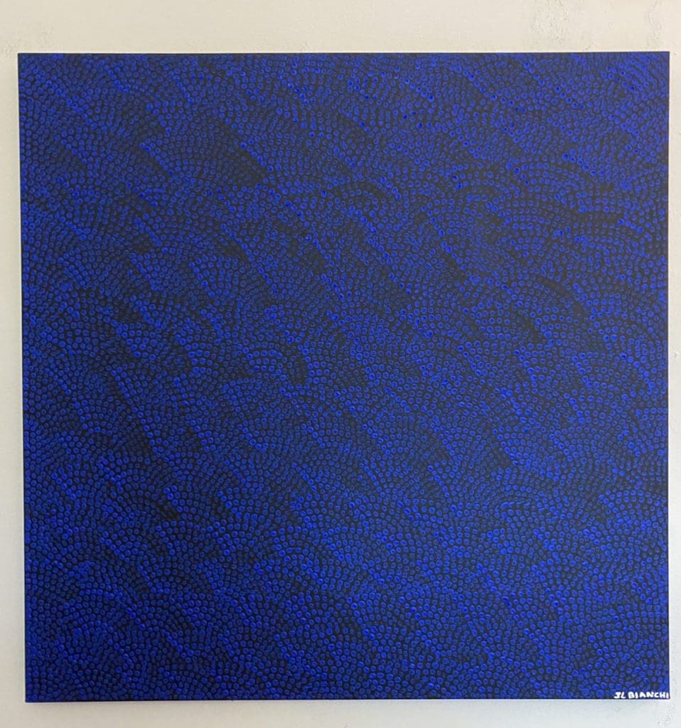 Night thoughts crash over me like waves 06. Acrylic on canvas. 80X80cm