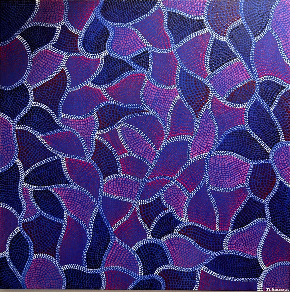 In my heart 08. Acrylic on canvas. 80X80cm