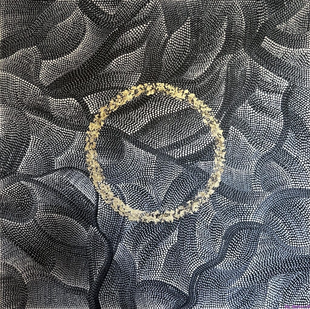 When comes the night. Acrylic on canvas. 90X90cm